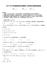 2023-2024学年湖南省张家界市桑植县九上数学期末质量跟踪监视试题含答案