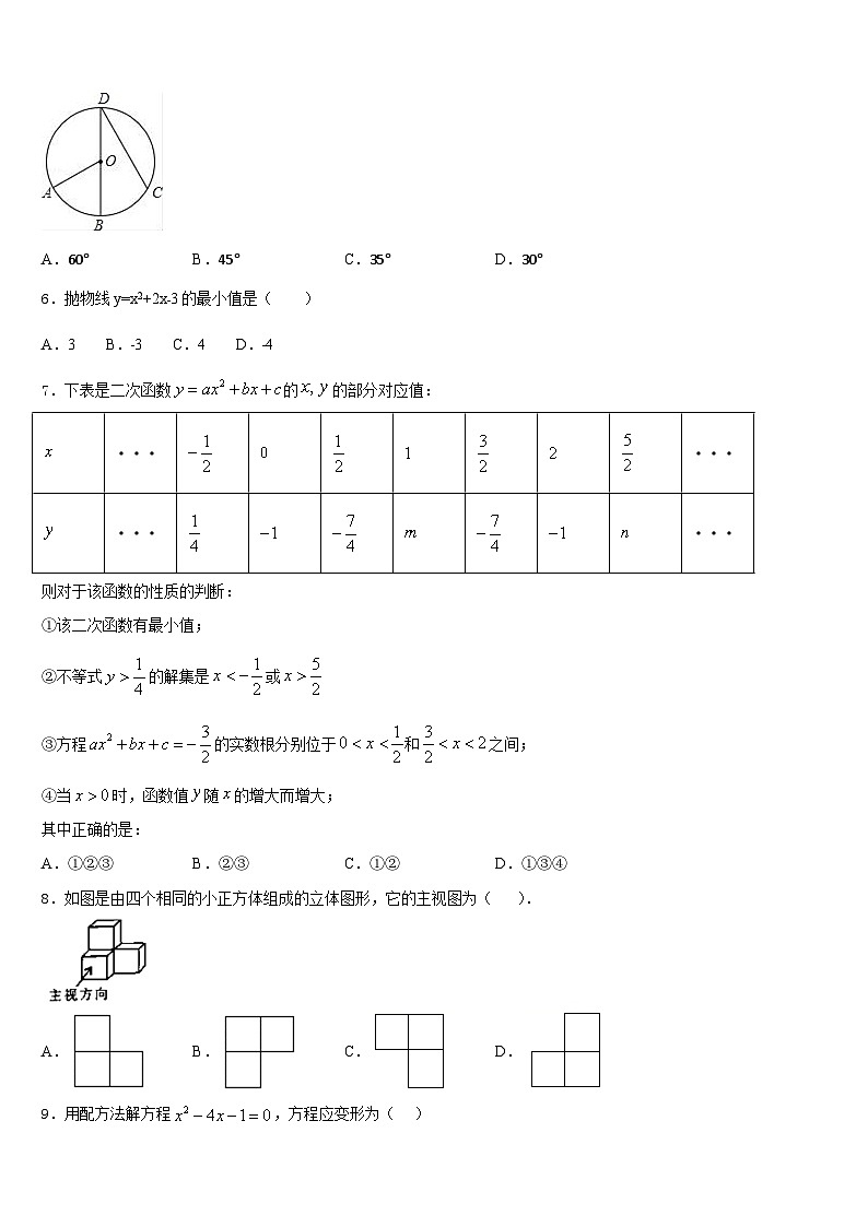 2023-2024学年湖南省长沙市名校数学九年级第一学期期末达标检测模拟试题含答案第2页