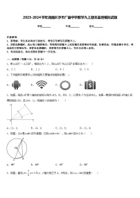 2023-2024学年湖南长沙市广益中学数学九上期末监测模拟试题含答案