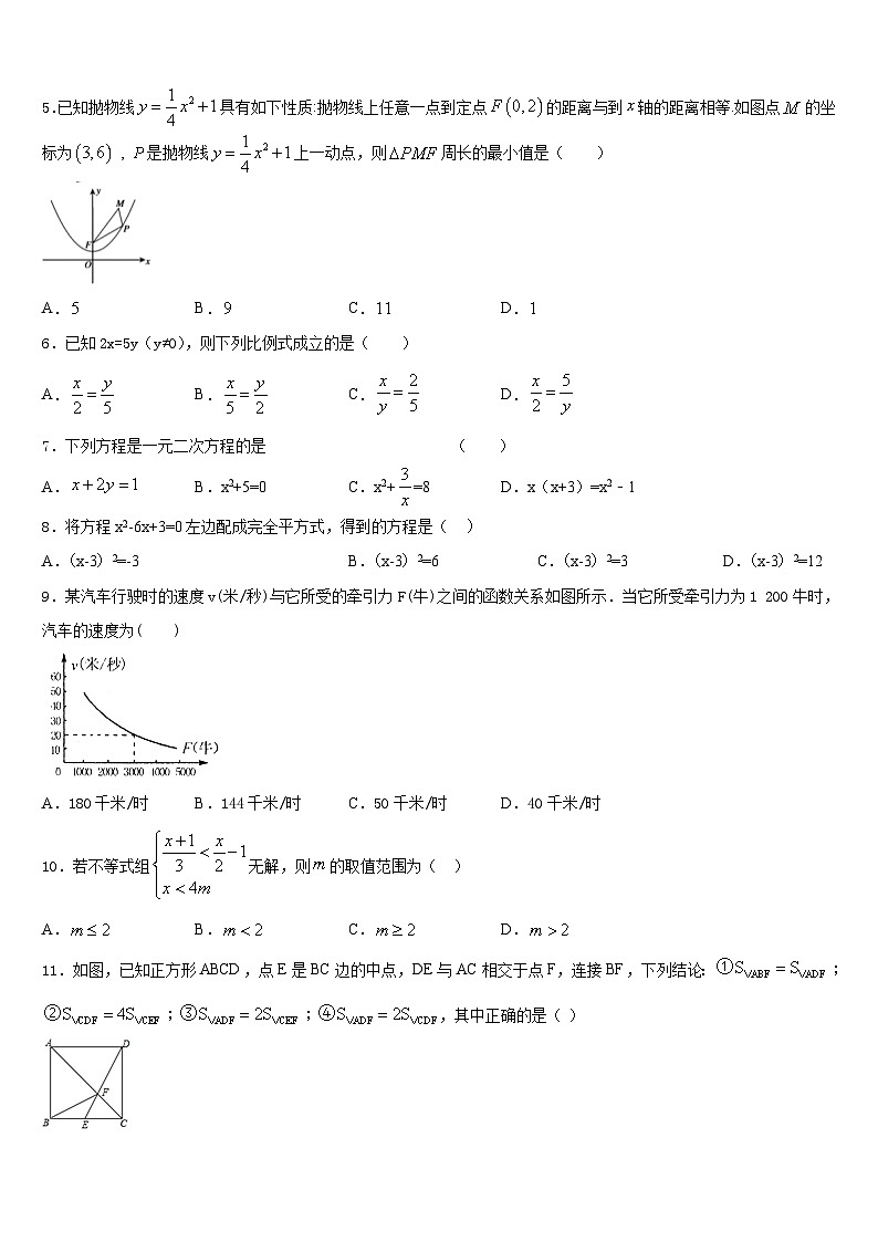 2023-2024学年湖南省长沙市长郡芙蓉中学九上数学期末综合测试试题含答案第2页