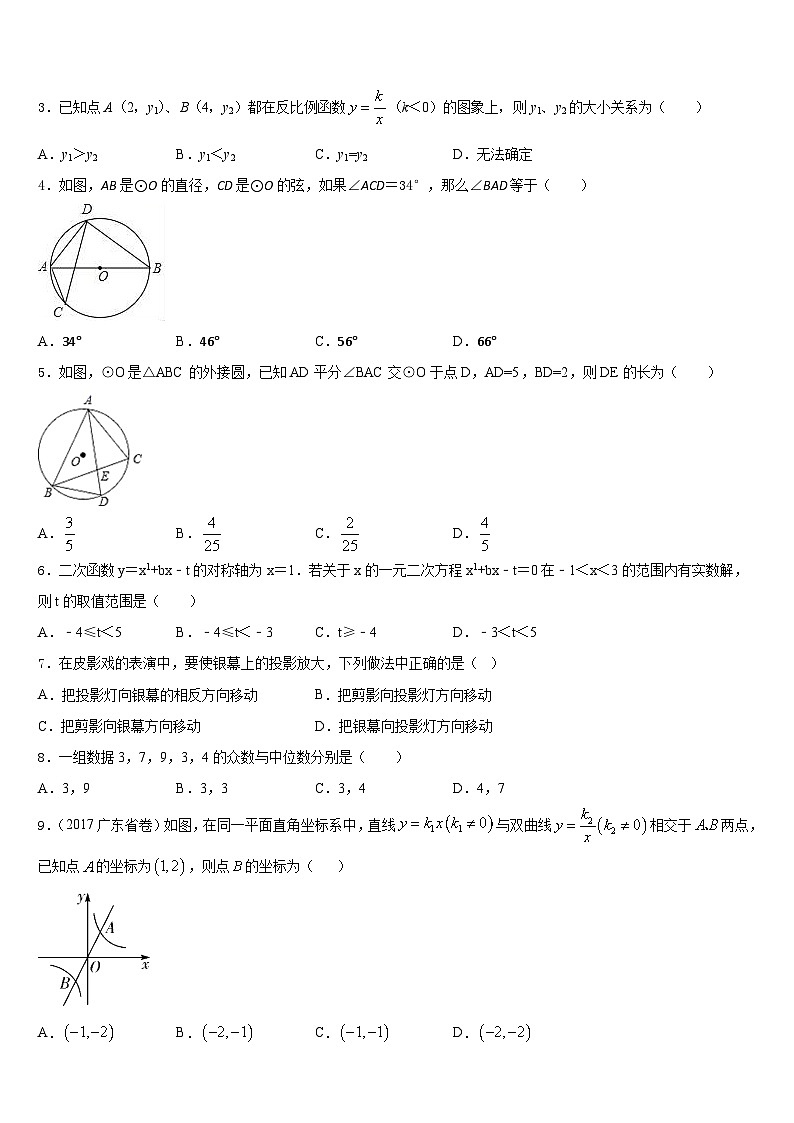 2023-2024学年福建福州市仓山区第十二中学九年级数学第一学期期末经典模拟试题含答案02