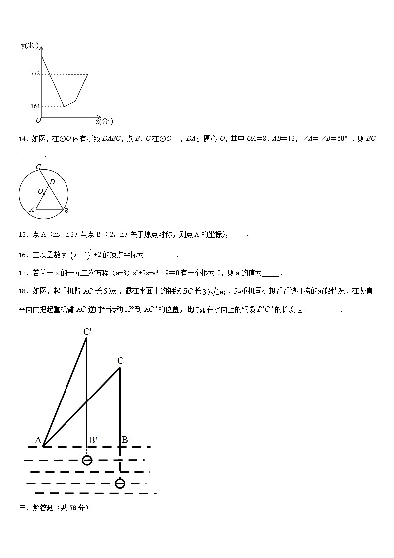 2023-2024学年福建省福清市林厝中学数学九年级第一学期期末经典模拟试题含答案第3页