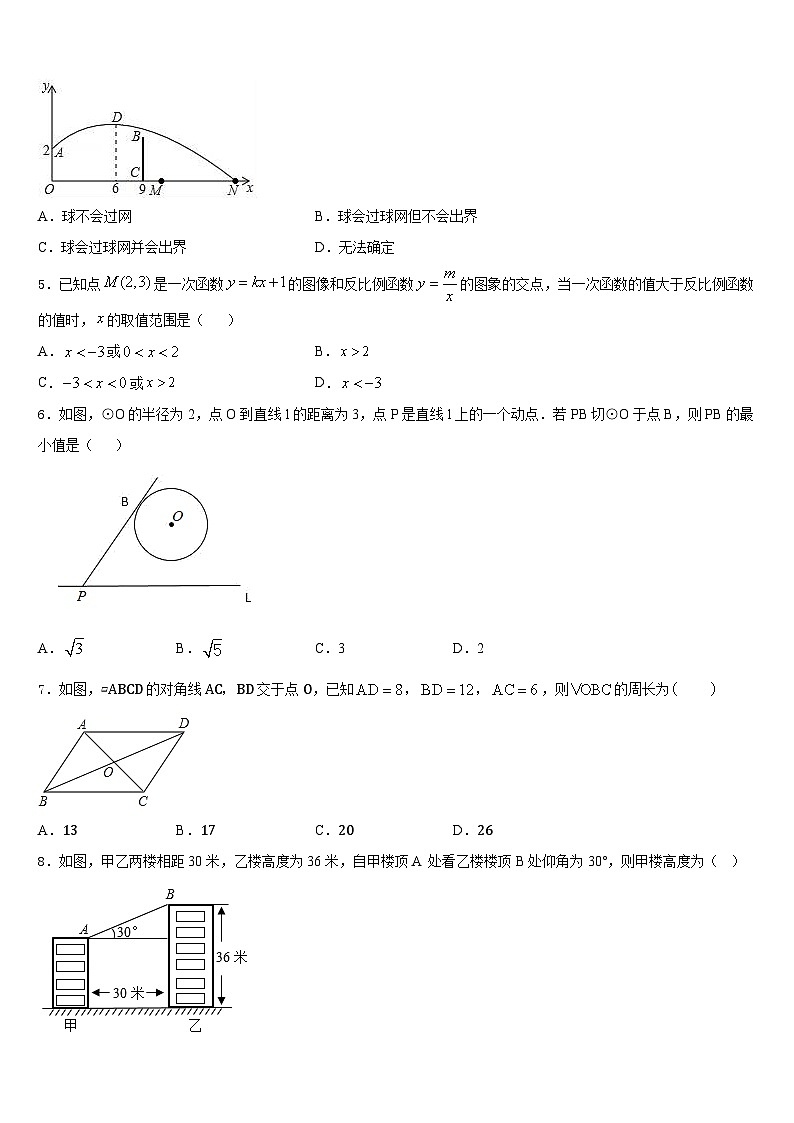 2023-2024学年福建省泉州市泉州聚龙外国语学校数学九上期末质量跟踪监视试题含答案02