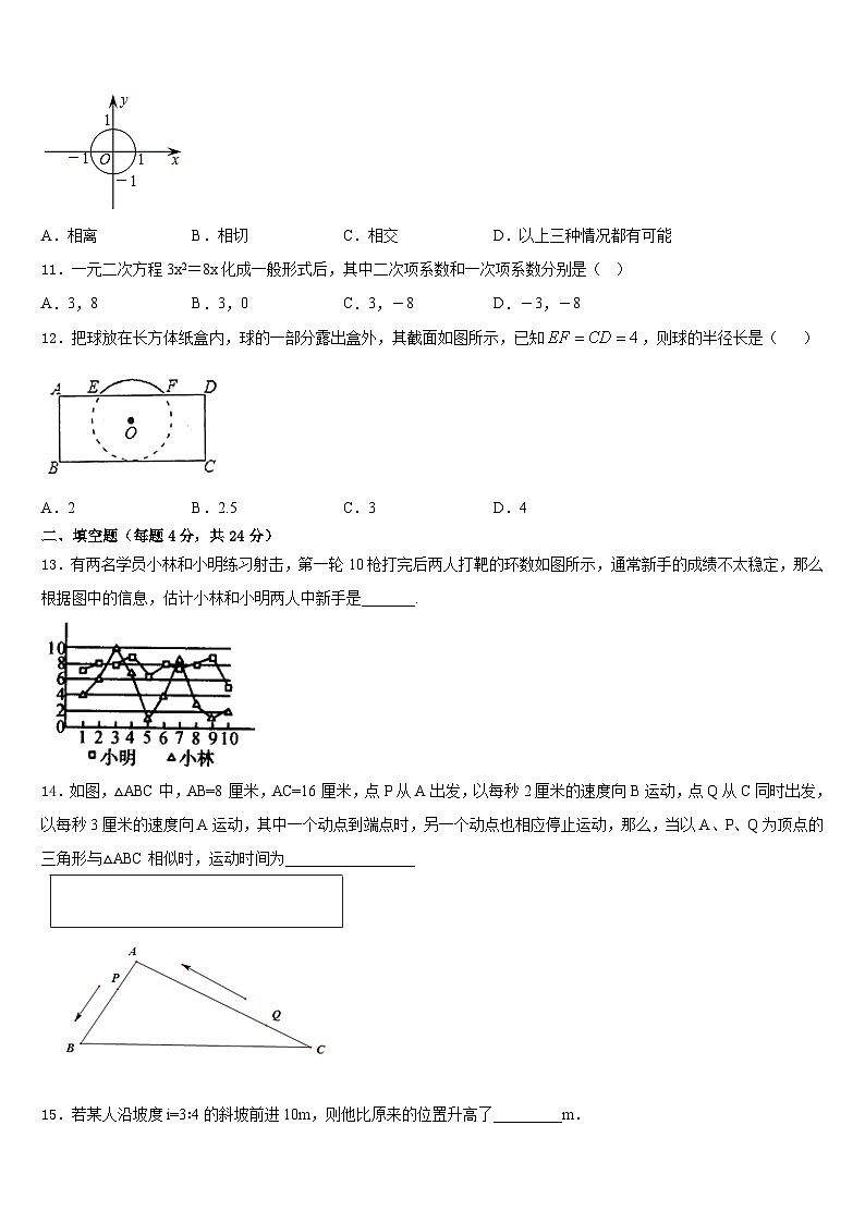 2023-2024学年福建省漳州市云霄县数学九上期末调研模拟试题含答案第3页