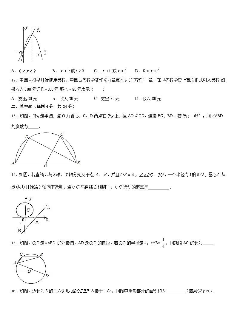 2023-2024学年福建省福州市闽清县数学九上期末预测试题含答案第3页