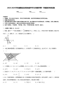 2023-2024学年福建省龙岩院附属中学九年级数学第一学期期末预测试题含答案