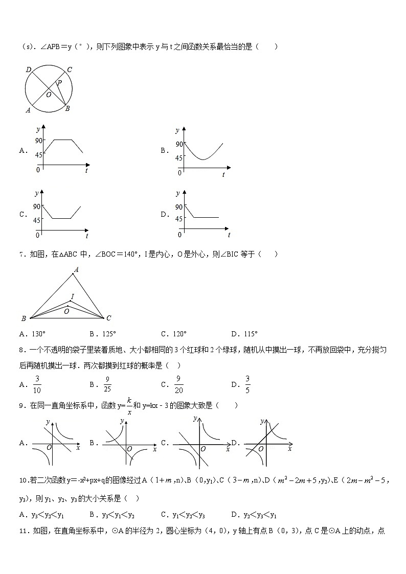 2023-2024学年贵州省黔东南州九年级数学第一学期期末统考模拟试题含答案第2页