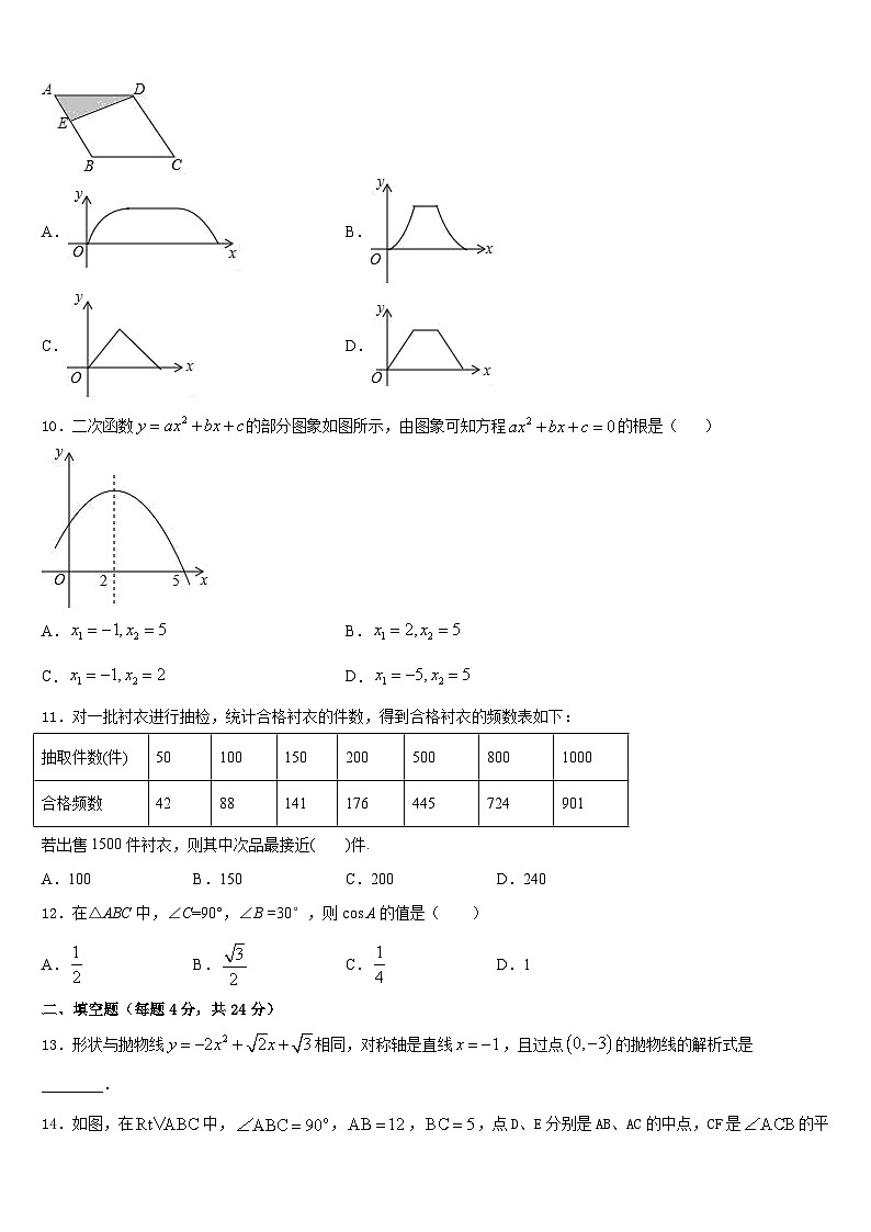 2023-2024学年贵州省黔西南州数学九年级第一学期期末经典试题含答案第3页