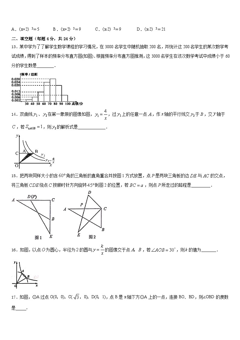 2023-2024学年辽宁省沈阳市第九十五中学九上数学期末调研模拟试题含答案03