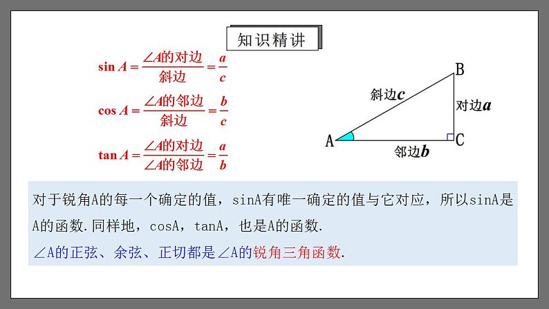 人教版数学九年级下册 28.1.2 《余弦、正切》 课件+分层练习（含答案解析）05