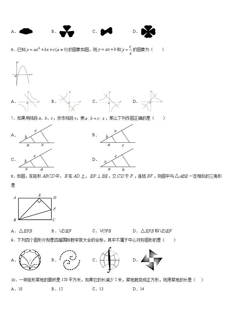 上海市奉贤区南桥镇十学校2023-2024学年九年级数学第一学期期末监测模拟试题含答案第2页