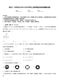 北京十一中学分校2023-2024学年九上数学期末达标检测模拟试题含答案