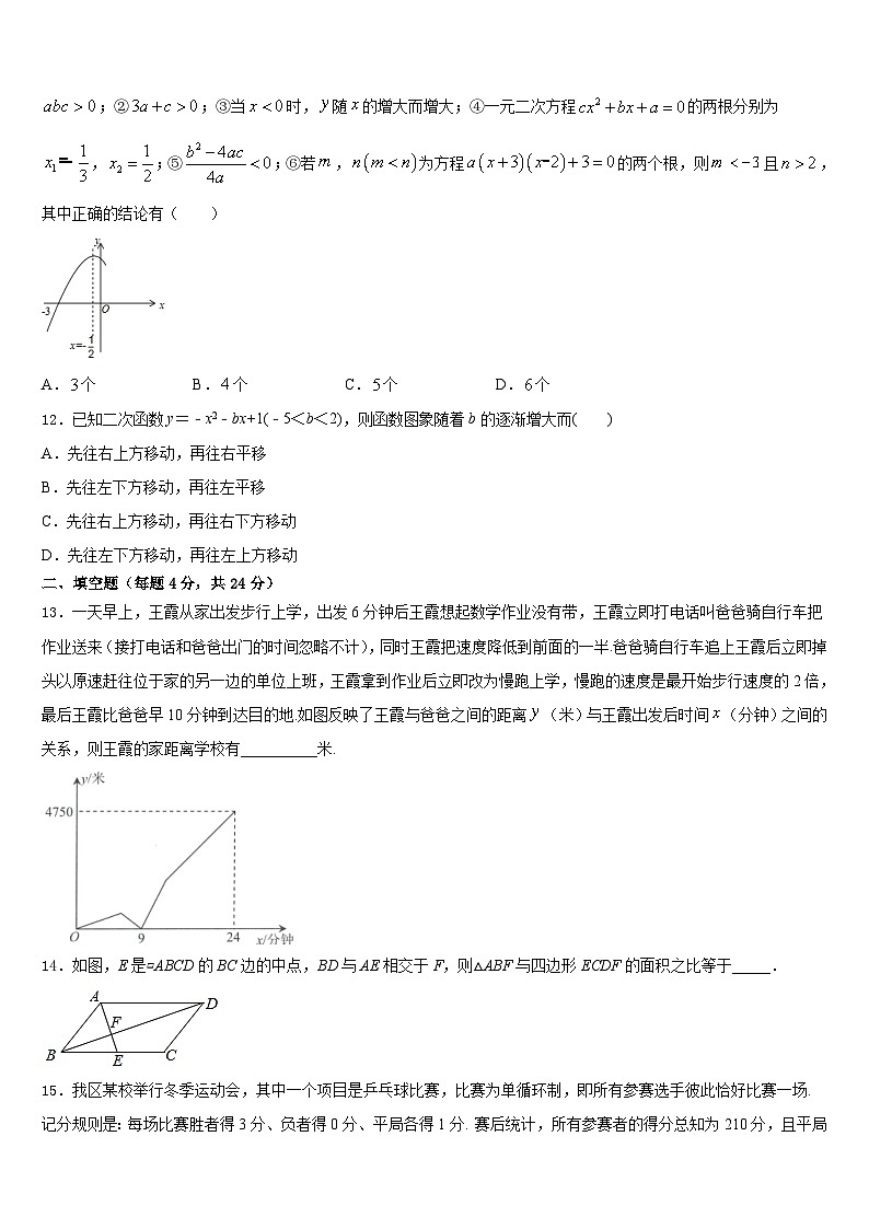 北京西城北师大附属实验中学2023-2024学年九上数学期末达标检测模拟试题含答案第3页