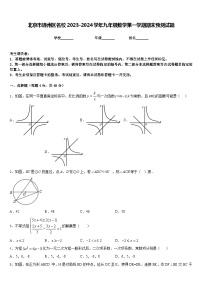 北京市通州区名校2023-2024学年九年级数学第一学期期末预测试题含答案