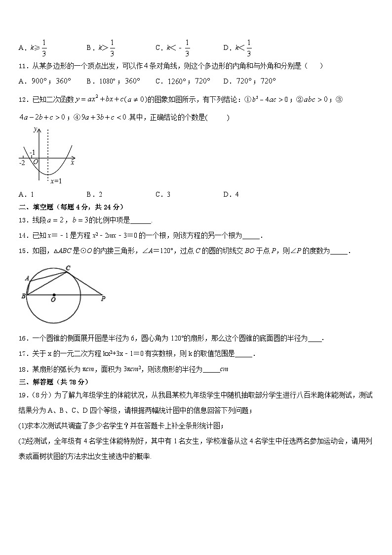 南昌艾溪湖中学2023-2024学年数学九上期末经典试题含答案03