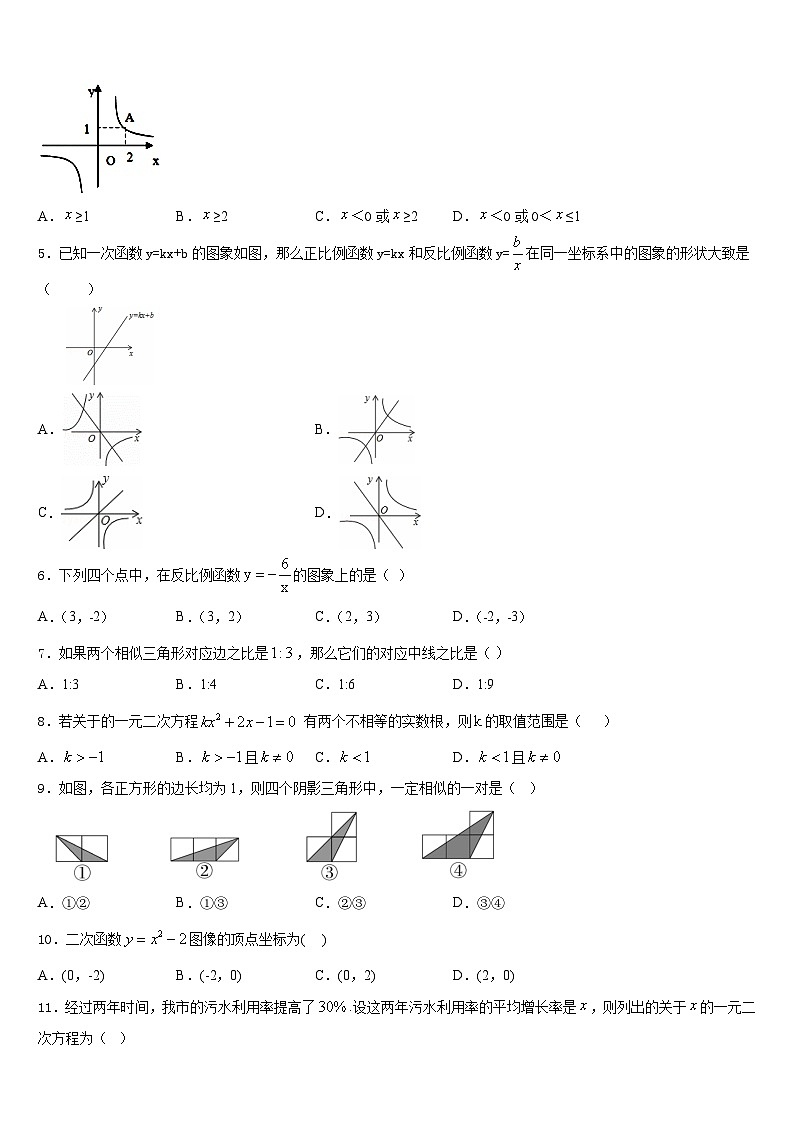 吉林省长春市净月区委托管理学校2023-2024学年九年级数学第一学期期末质量跟踪监视模拟试题含答案第2页