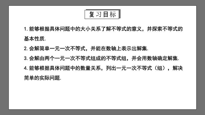 人教版数学七年级下册 第9章《不等式与不等式组》复习课件+测试卷02