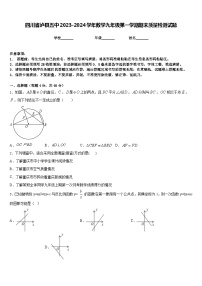 四川省泸县五中2023-2024学年数学九年级第一学期期末质量检测试题含答案