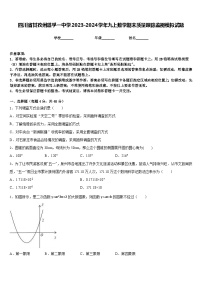 四川省甘孜州道孚一中学2023-2024学年九上数学期末质量跟踪监视模拟试题含答案