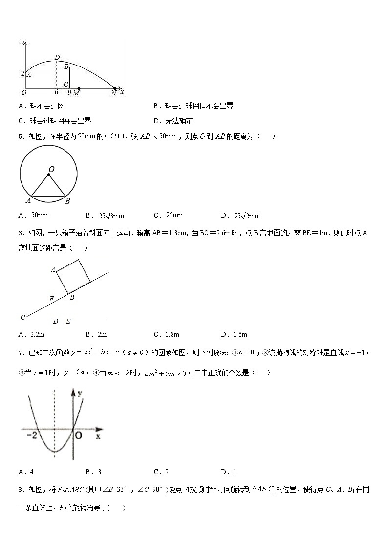 山东南山集团东海外国语学校2023-2024学年数学九上期末检测模拟试题含答案02
