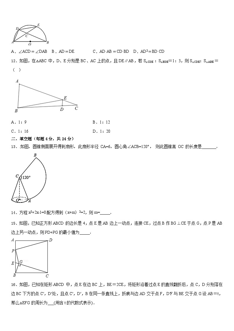 山东省平原县2023-2024学年数学九年级第一学期期末达标测试试题含答案第3页