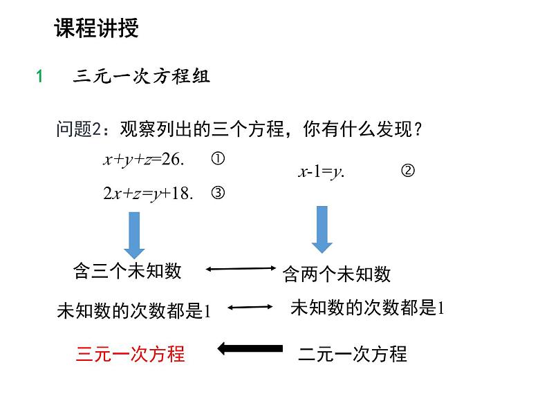 3.5 三元一次方程组及其解法 沪科版数学七年级上册教学课件06