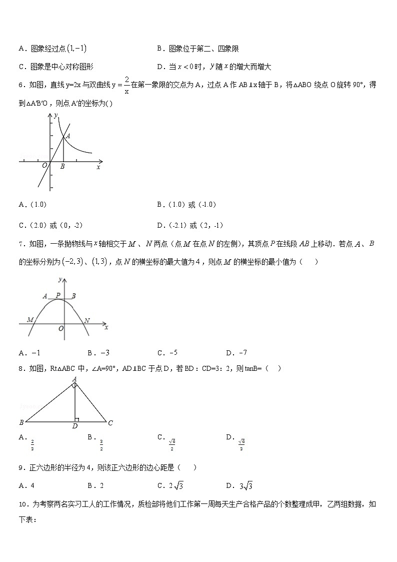 山东省滕州市业水平考试数（基础卷）2023-2024学年九年级数学第一学期期末监测模拟试题含答案02