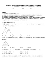 2023-2024学年陕西省宝鸡凤翔县联考数学九上期末学业水平测试试题含答案