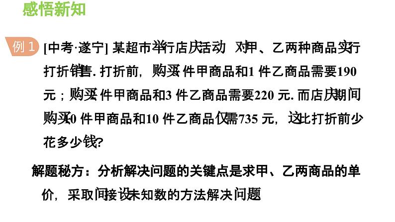 3.4.3 建立二元一次方程组的模型对实际问题进行判断或方案设计 导学课件第5页