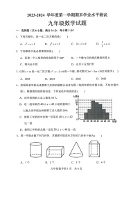 山东省菏泽市巨野县2023-2024学年九年级上学期1月期末数学试题