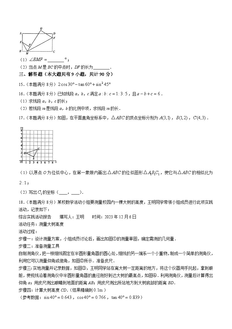 安徽省六安市霍邱县2023-2024学年九年级上学期期末数学试题03