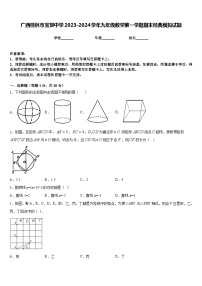 广西桂林市宝贤中学2023-2024学年九年级数学第一学期期末经典模拟试题含答案