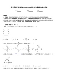 武汉武昌区五校联考2023-2024学年九上数学期末联考试题含答案