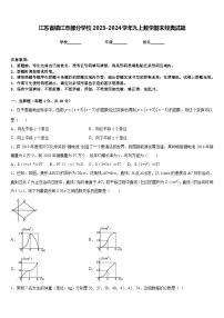 江苏省镇江市部分学校2023-2024学年九上数学期末经典试题含答案