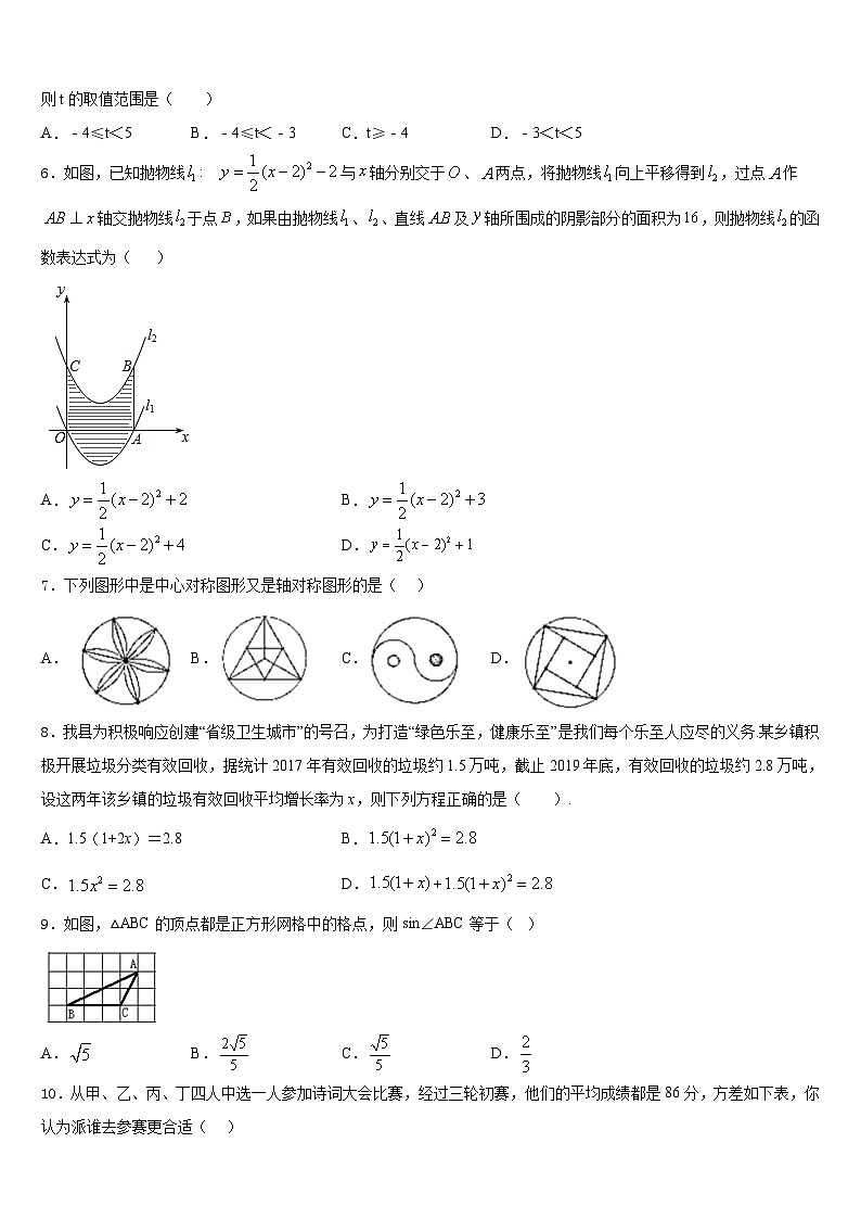 江西省信丰县2023-2024学年九年级数学第一学期期末统考试题含答案第2页