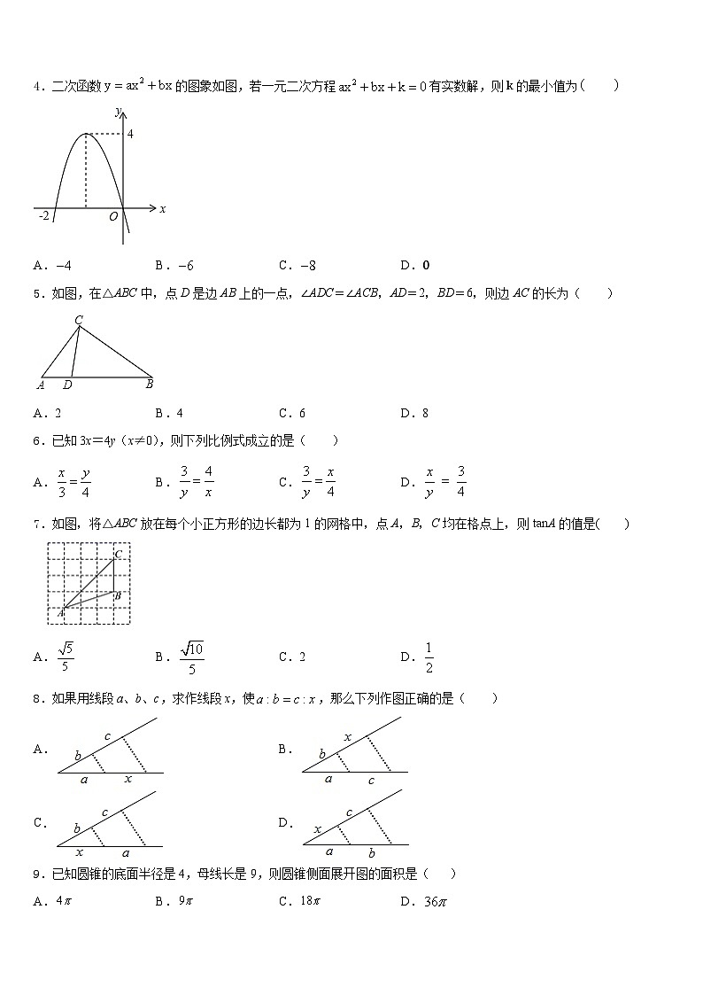 河南省博爱县2023-2024学年数学九年级第一学期期末综合测试模拟试题含答案第2页