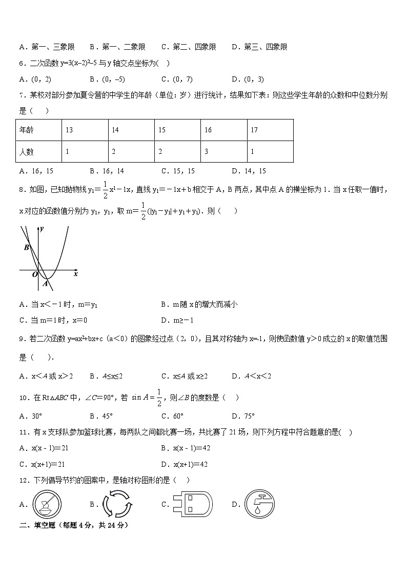 河南省郑州枫杨外国语中学2023-2024学年数学九上期末联考模拟试题含答案第2页