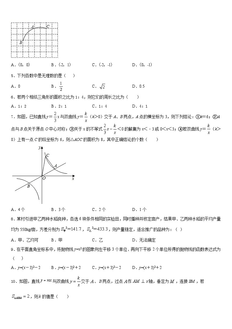河南省周口市扶沟县2023-2024学年数学九年级第一学期期末调研模拟试题含答案02