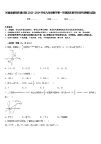 河南省信阳市潢川县2023-2024学年九年级数学第一学期期末教学质量检测模拟试题含答案