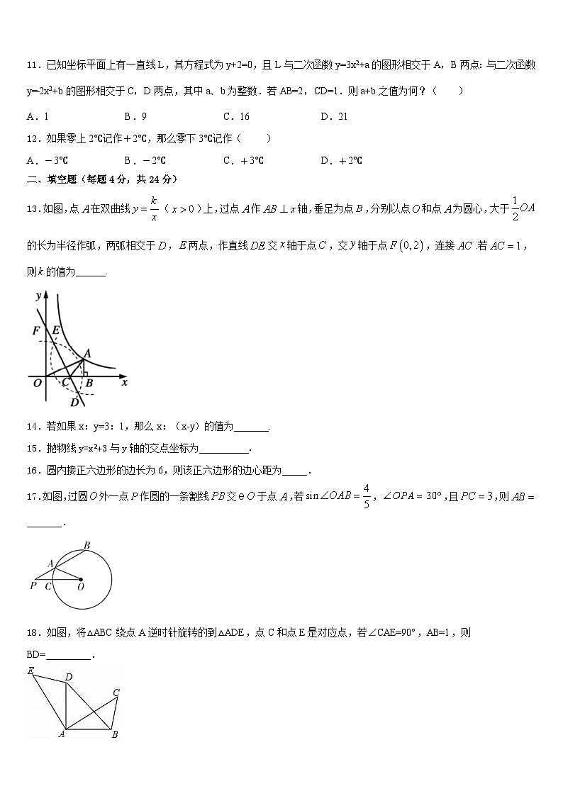 河南省周口市川汇区2023-2024学年数学九年级第一学期期末质量检测试题含答案第3页
