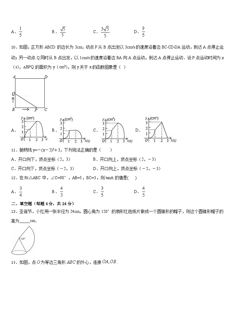 洛阳市重点中学2023-2024学年九年级数学第一学期期末质量检测试题含答案第3页