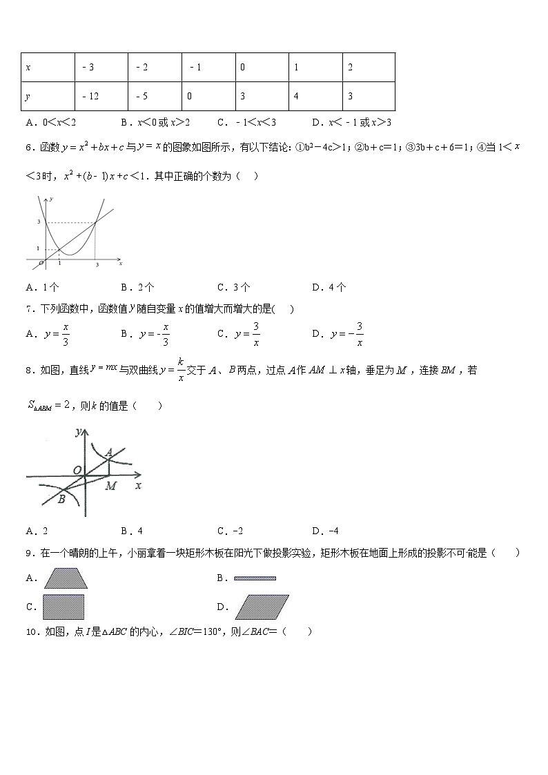 浙江省宁波市海曙区三校联考2023-2024学年九上数学期末统考模拟试题含答案02