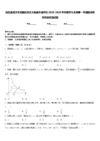 湖北省武汉市武昌区武汉大附属外语学校2023-2024学年数学九年级第一学期期末教学质量检测试题含答案