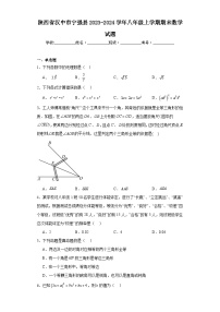 陕西省汉中市宁强县2023-2024学年八年级上学期期末数学试题(含答案)