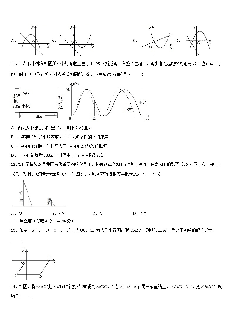 湖北省黄冈市蕲春县2023-2024学年数学九年级第一学期期末经典模拟试题含答案03
