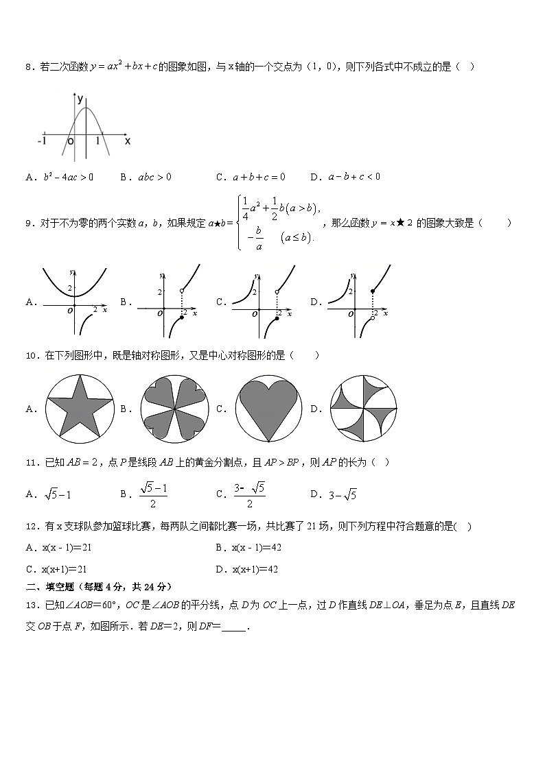 辽宁省锦州市新海新区实验学校2023-2024学年数学九上期末考试试题含答案02