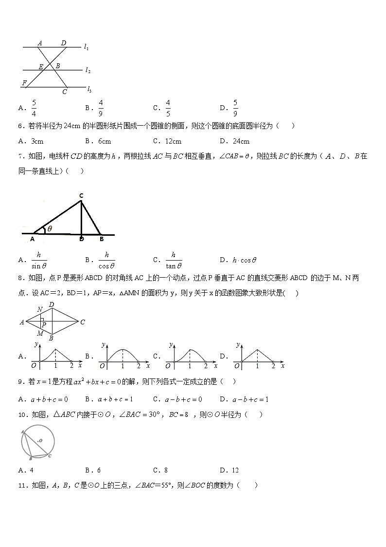 重庆市渝中区名校2023-2024学年数学九上期末质量检测试题含答案02
