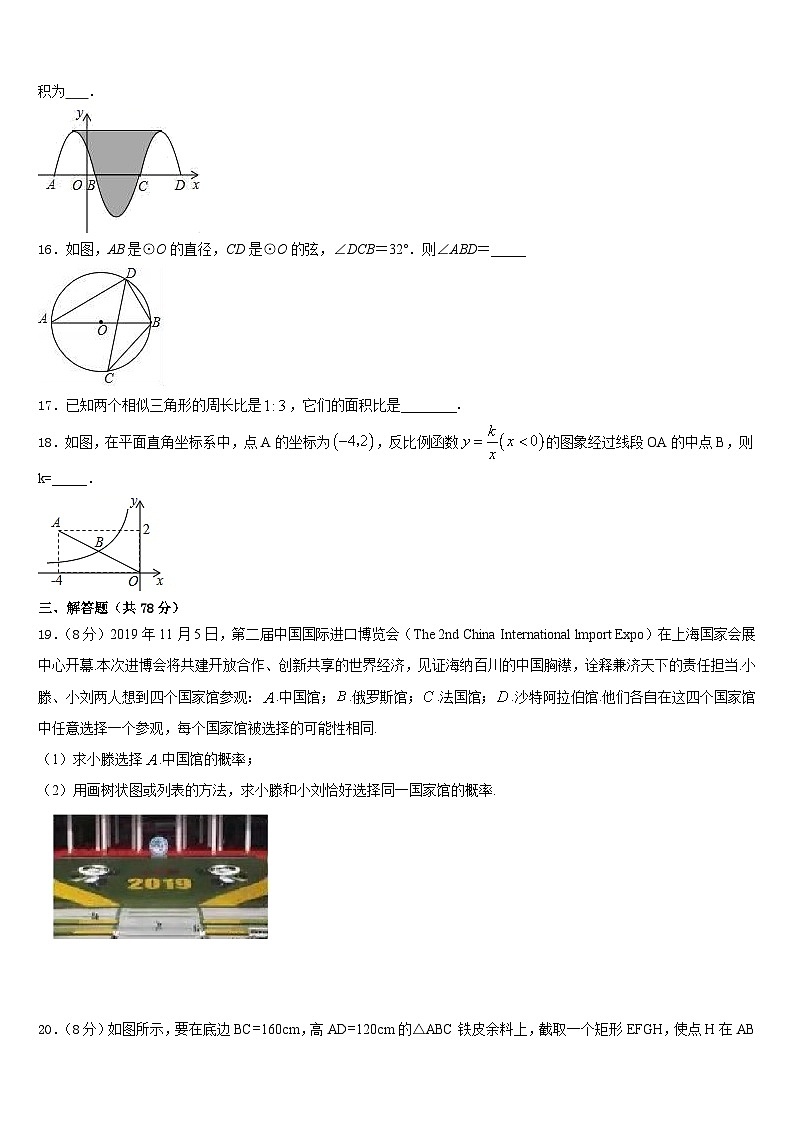 黑龙江省东方红林业局中学2023-2024学年数学九上期末学业质量监测模拟试题含答案第3页