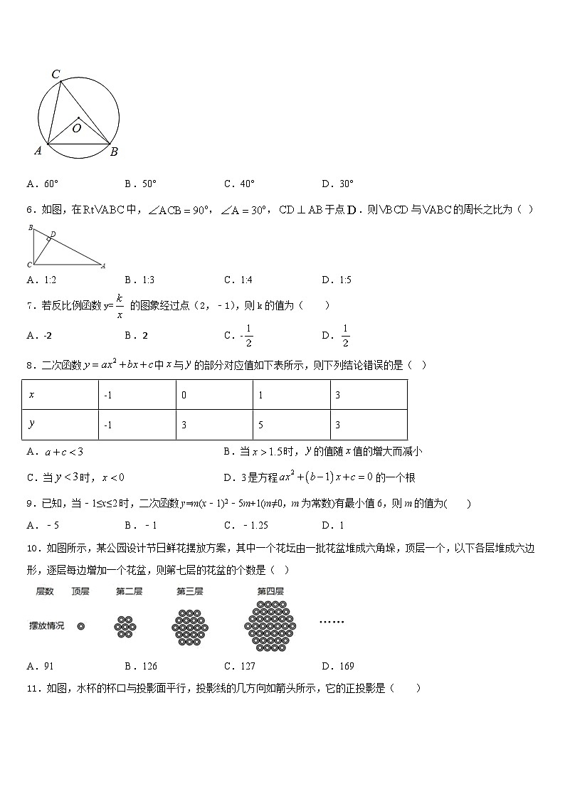 重庆市第十八中学2023-2024学年数学九上期末学业水平测试模拟试题含答案第2页