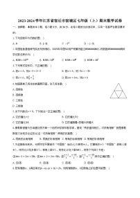 2023-2024学年江苏省宿迁市宿城区七年级（上）期末数学试卷（含解析）